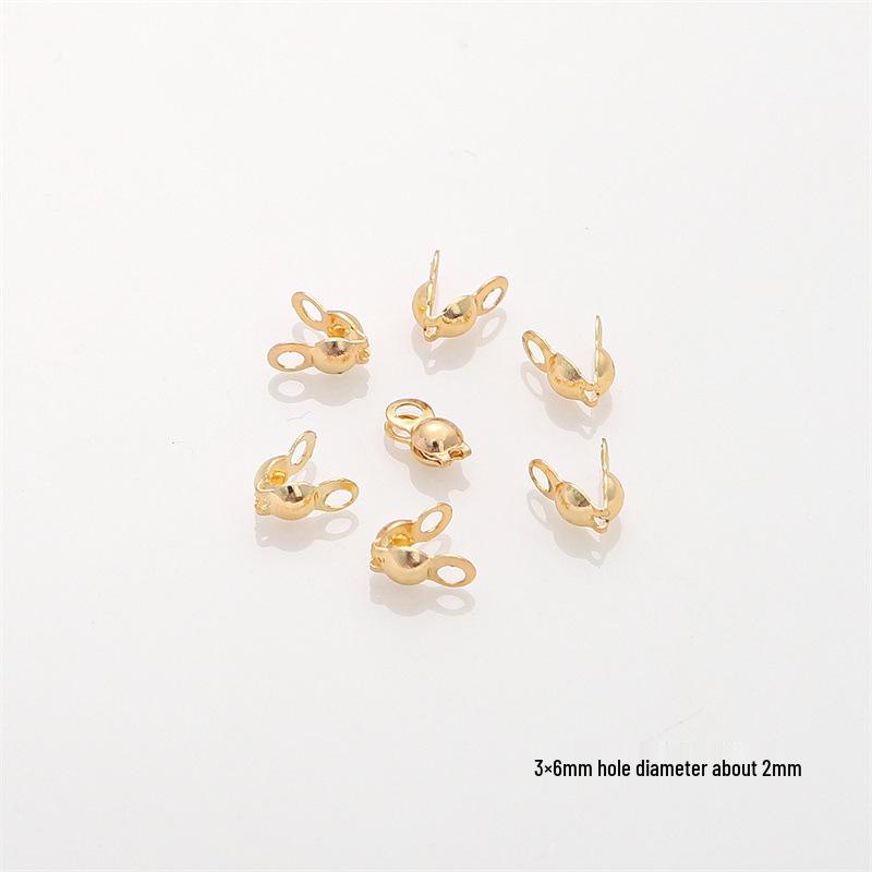 14/18K Gold-Filled Lobster Clasp End Cap & 9-Pin Jump Ring Extension Chain for DIY Jewelry