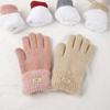 Windproof Winter Gloves  Anti-cold Mittens Fashion Knitted Gloves  Students