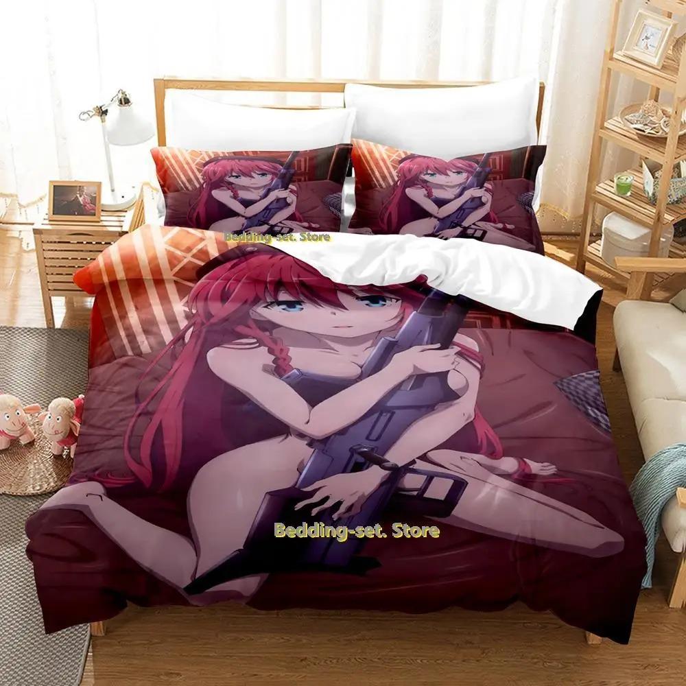 New Lilith Asami Trinity Seven Bedding Set Single Twin Full Queen King Size Bed Set Adult Kid Bedroom Duvetcover Sets Anime Bed