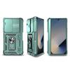 For Samsung Galaxy Z Fold7 5G Case PC+TPU Kickstand Phone Cover with Tempered Glass Screen Film