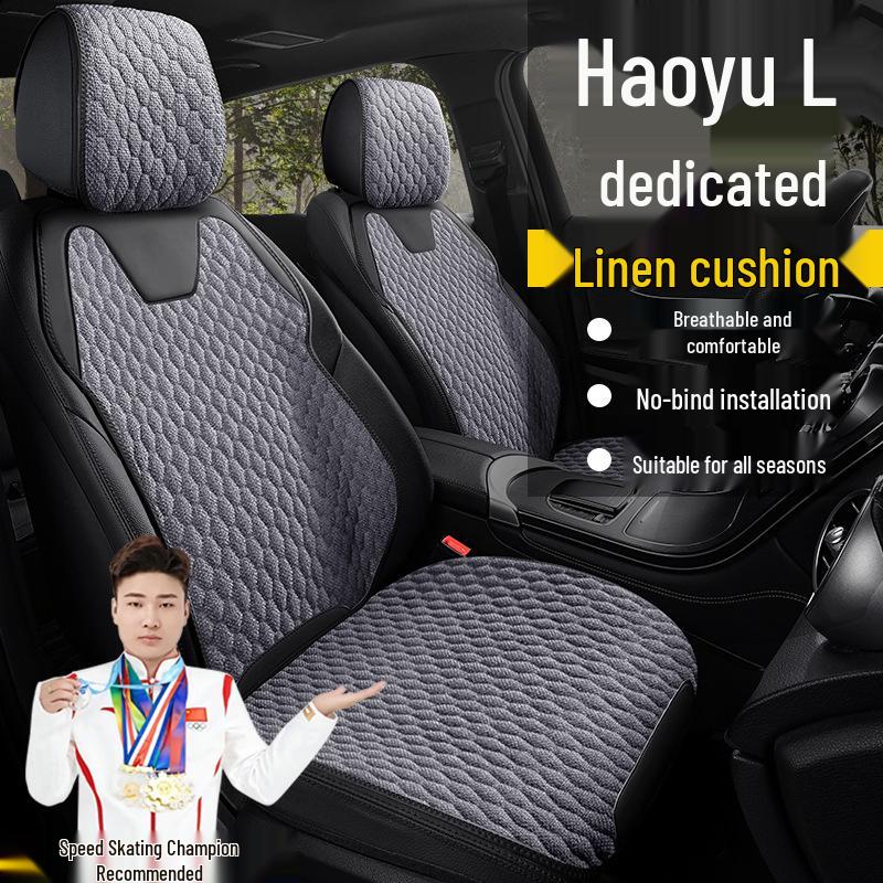Geely Haoyue L Luxury Breathable Linen Seat Covers for Five-Seaters