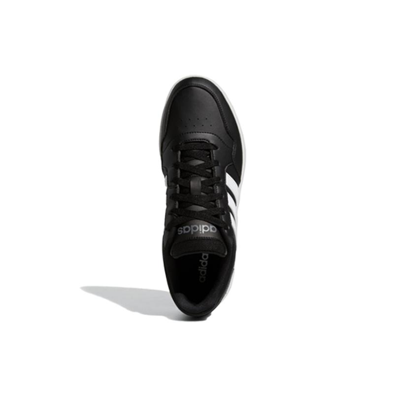 adidas Hoops 3.0 Low Schwarz Weiß gestreifte Sneaker GY5432