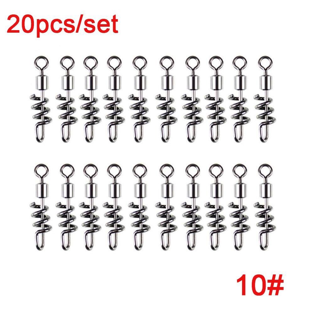 

Stainless Steel Hook Connecting Heavy Duty Ball Bearing Barrel Fishing Rolling Swivel Connector 10