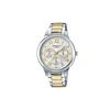 CASIOSHEEN Series Classic Elegant Three Needles Three Eyes Quartz Movement Stainless Steel Strap Japanese and Korean Watch Women's SHE-3058SG-7A