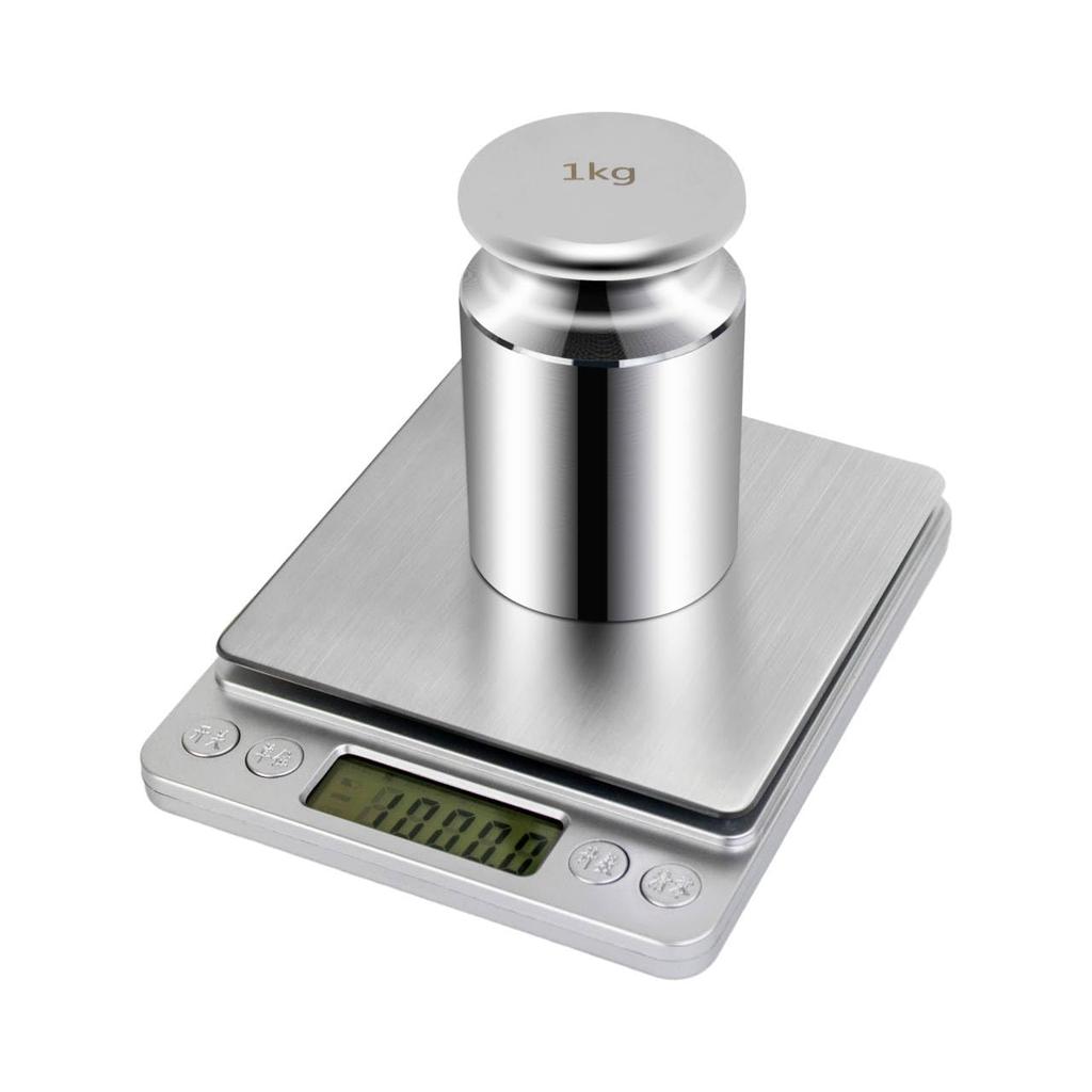 1kg Single Weight for Measuring and High Precision Calibration Weights for Mechanics Chrome Calibrated Gram M2 HFS(R) (1000g) Scales, Instruments,