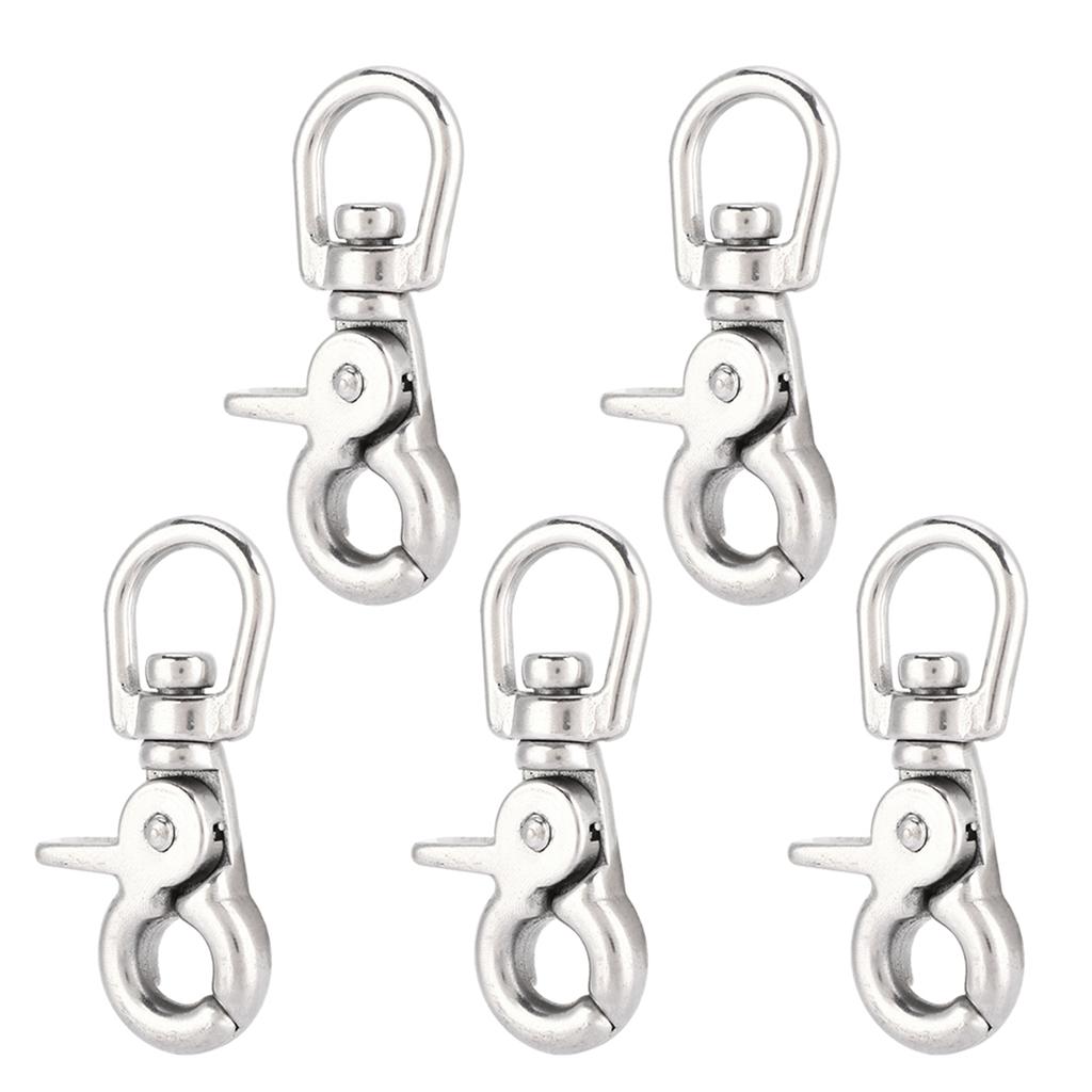 5Pcs Stainless Steel Trigger Snap Hook Clasp Houseboat Accessories