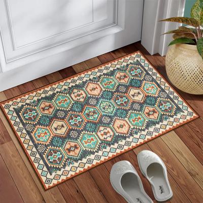 Retro American Imitation Cashmere Washed Back Carpet Home Living Room Bedroom Carpet Entrance Soft Non-Slip Door Mat
