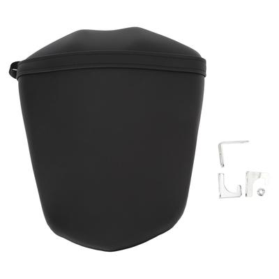 Motorcycles Rear Passenger Pillion Seat Black PU Leather Comfortable Support Cushion Pad for FZ1 FZ‑1 2006‑2010