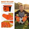 1 Pair Cushioning Kids Goalie Gloves Finger Protection Goalkeeper Gloves  5-16 Years Old Kids