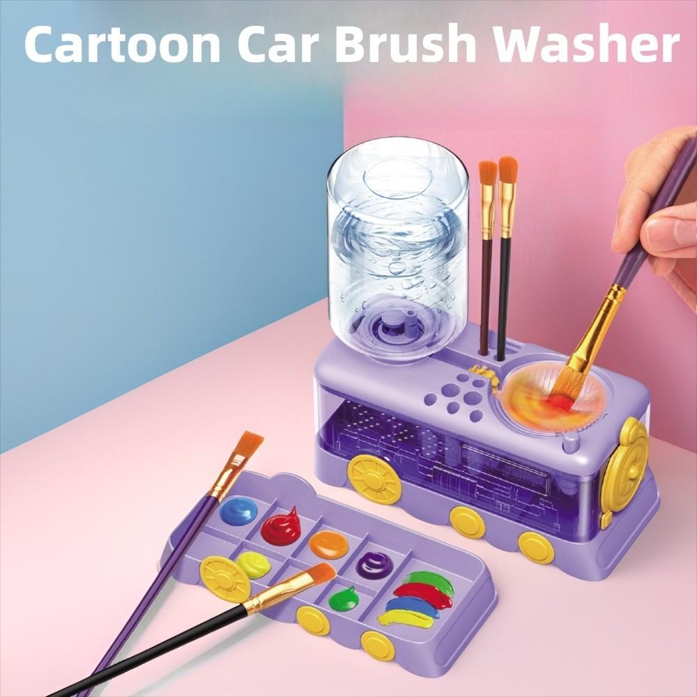 Automatic Water Circulation Paint Brush Clean Device Cleaning Machine Paint Brush Rinser  Kids