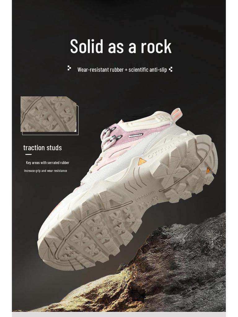 Hantu Women's and Men's Waterproof Non-Slip Hiking Shoes - Shock-Absorbing, Professional Mountaineering Footwear for Spring and Autumn