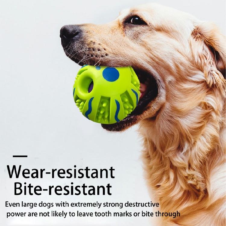 Interactive Chew Proof Dog Ball Toy With Squeaker Sound Design Durable ABS For Medium Large Breeds