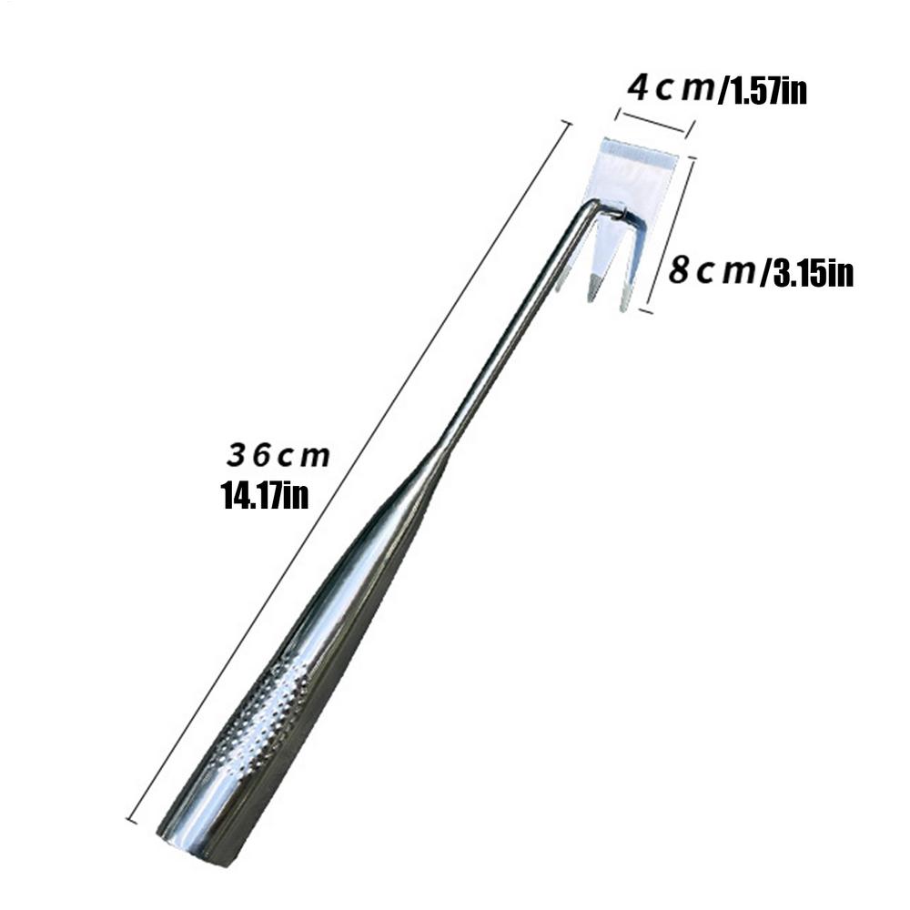 Weeding Tools Gardening Long Handle Grass Puller Manual Weeders Hand Weeding Device Three Teeth Manual Cultivator for Courtyard
