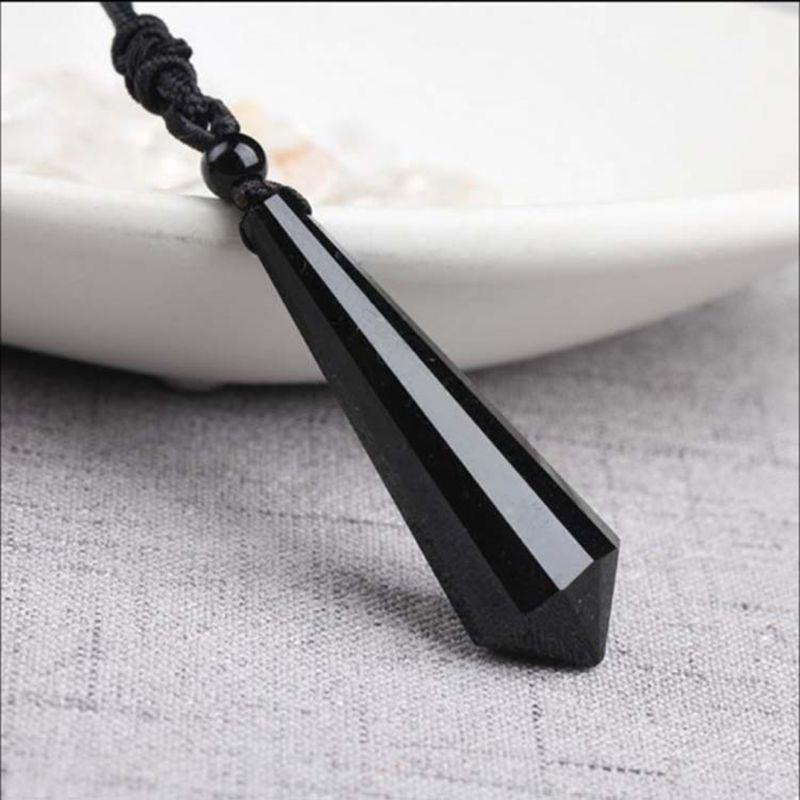 Buy Black Obsidian Pendant Necklace 