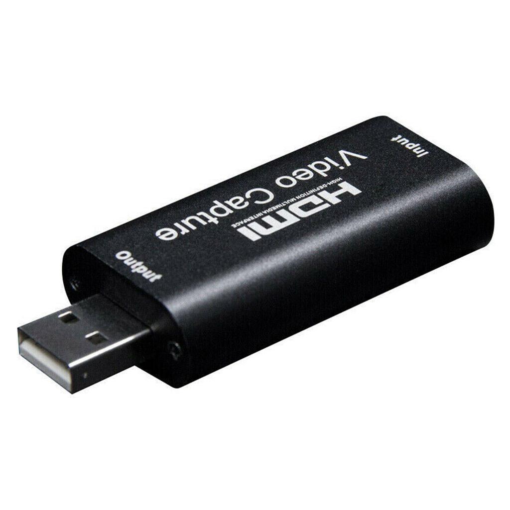 

Ramidos HDMI-USB-карта видеозахвата 1080P HD-рекордер для игр/потоковое видео в реальном времени One Size чёрный