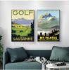Lausanne Lucerne Switzerland Travel Canvas Paintings Vintage Picture Kraft Poster Coated Wall Stickers Home Decoration Gift No Frame