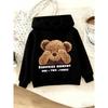 Girls' Fashion Print Hooded Sweatshirt Casual Hoodie Regular Fit Slight Stretch Fabric for Fall Winter