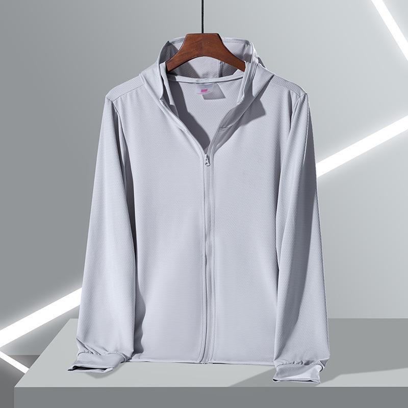 UPF50+ UV Protection Hooded Ice Silk Jacket for Men & Women - Long Sleeve Summer Sun Shirt