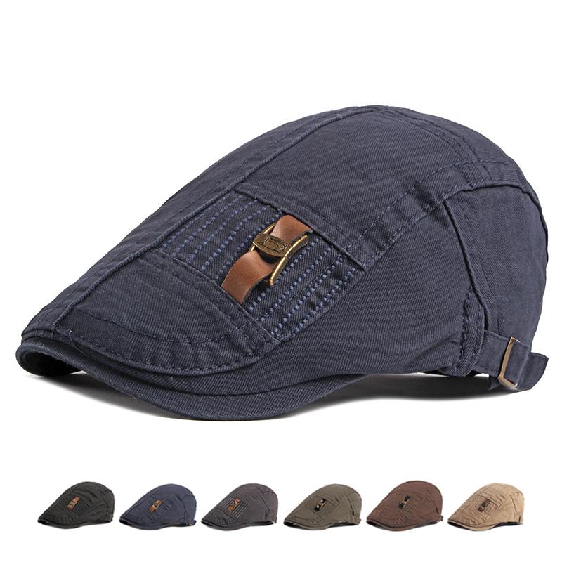 Avisguttluer for menn vår sommer høst bomullsberet britisk retro gatsby malerluer flatcaps gorro hombre boina ivy hatt
