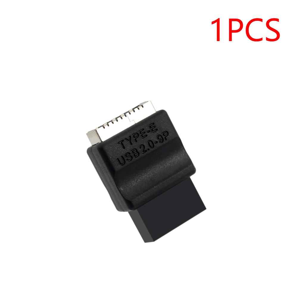 Motherboard USB 2.0 9-Pin To Type-E Front Panel Header Extension Adapter Male To Female Adapter for Desktop PC