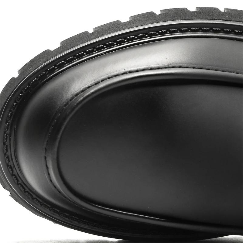 Mode Neue Herren Freizeit Lederschuhe Atmungsaktives PU Vielseitig Rutschfest Motorradschuh Großer Lederschuh Hochzeit Business Formelle Schuhe