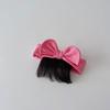 Baby Wig Headband with Bow Design Realistic Simulated Hair Material Secure Elastic Strap Baby Costume Hairband