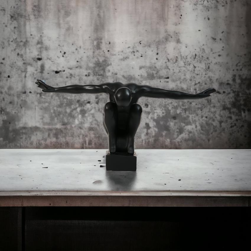 Modern Decorative Figurine Black - Spread Your Wings!