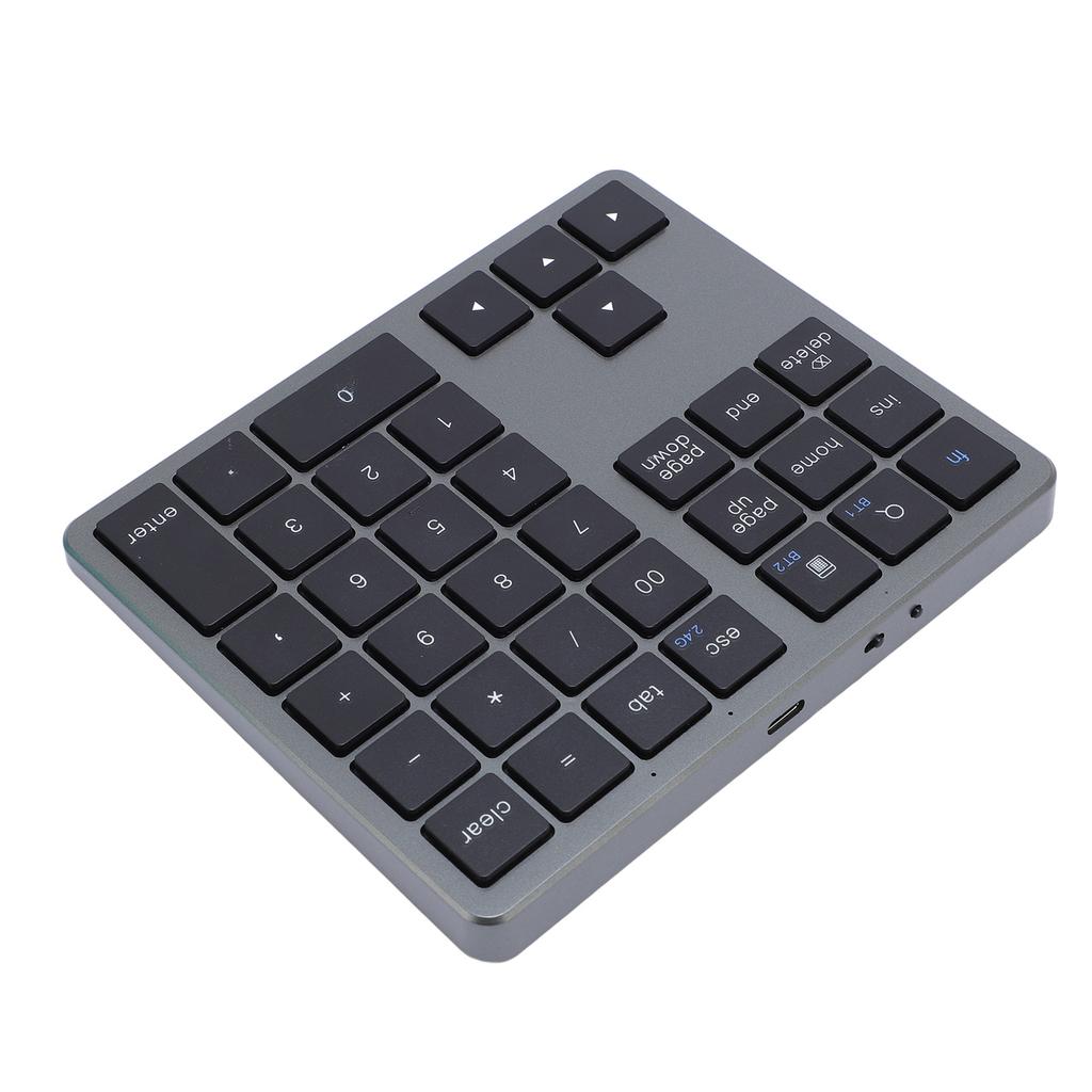 Number Pad Wireless Dual Mode 35 Keys Rechargeable Numeric Keypad for Laptop PC Tablet
