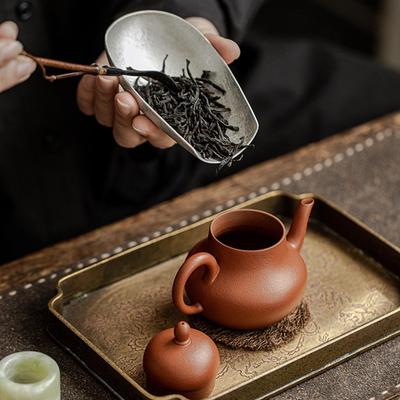 Tesked Teskopa Blad Måttverktyg Tillbehör Handgjord Bekväm Elegant Kompakt Japansk