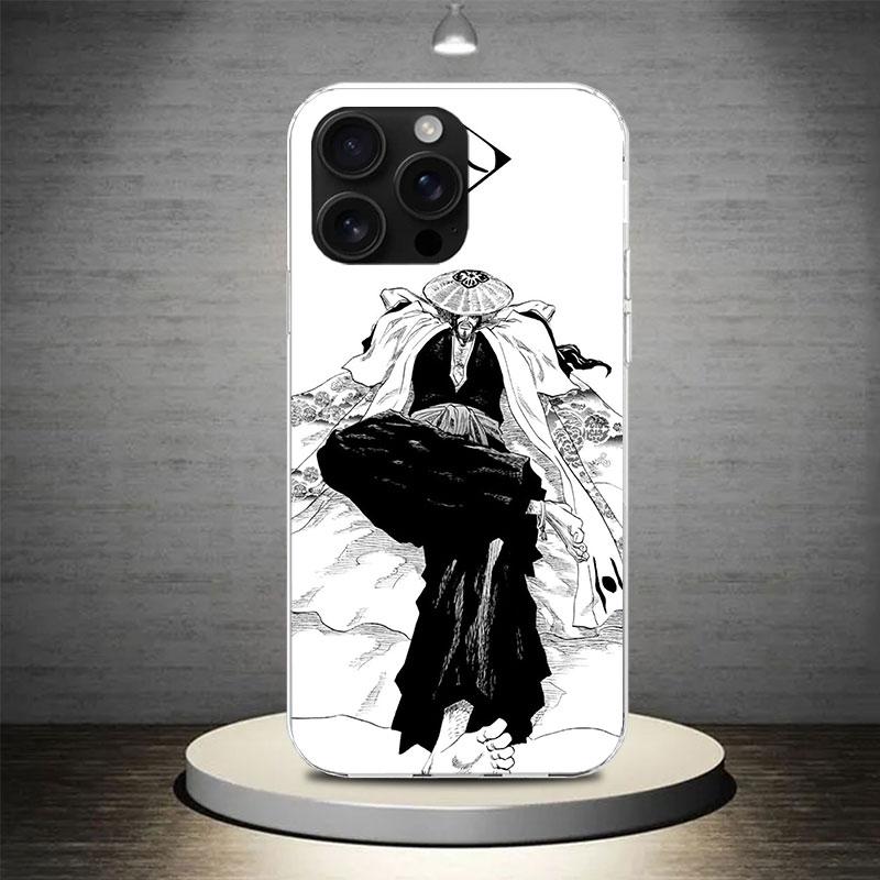 Bleach Kyoraku Shunsui Phone Case Cover For iPhone 17 Air 16E 16 15 14 Plus 13 Mini 12 Pro Max 11 7 SE 8 Soft Pattern Coque Fund