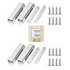 4Pieces Magnetic Door Latches Sturdy Stainless Steel Automatic Shut Mechanism for Cupboard Closet Wardrobe Room Door