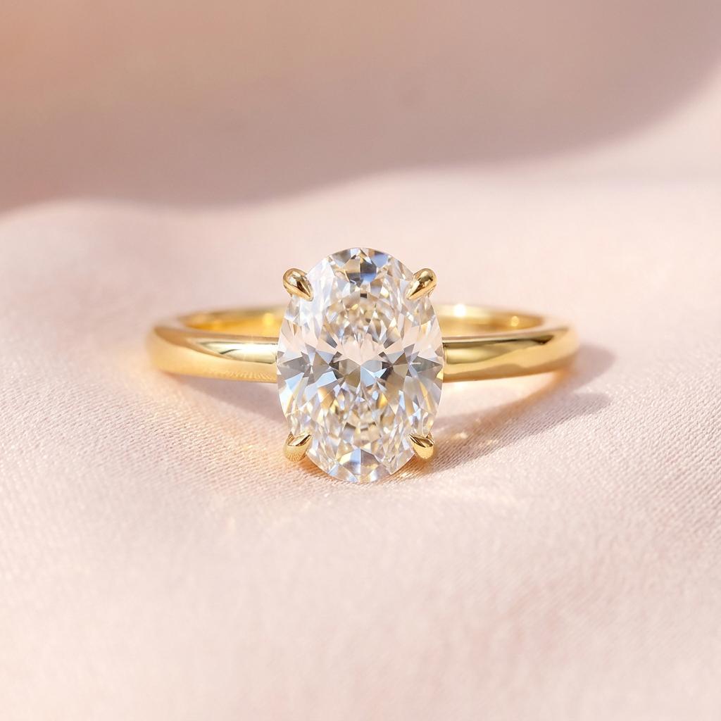 Bagues en Argent 925 Zircon Magnifique Pierre Ovale Brillante Pour Femmes Fiançailles Mariage Luxe Haute Qualité Bijoux Fins Cadeau