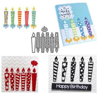 Etykieta na świecę urodzinową wykrojniki do metalu Scrapbooking znaczki Craft wykrojnik szablon szablon