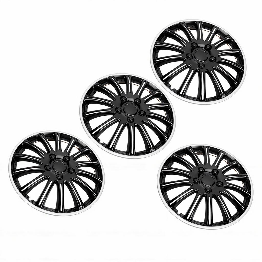 4PCS 14 Inch Wheel Hub Cap Snap Fit Wheel Rim Cap Universal for Cars Sedan SUV Trucks