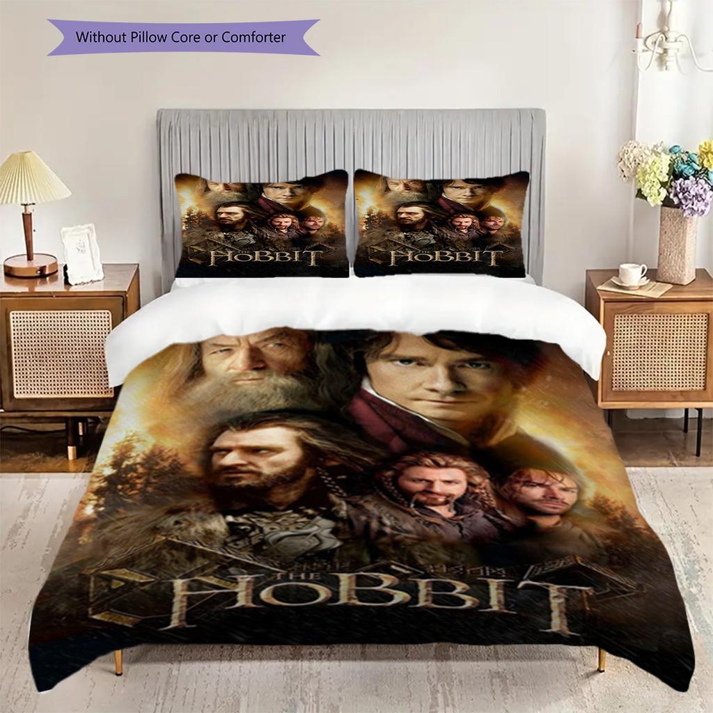 The Hobbit Journey Threepiece Set 1 Duvet Cover 2 Pillowcase Without Core Bedding Set Duvet Cover And Pillowcase Soft And Comfortable