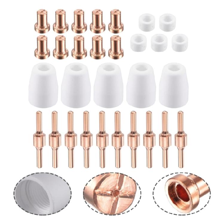 Electrode & Plasma-Cutter Nozzles For CUT-40 LGK-40 PT-31 Cutting Torch-Fittings