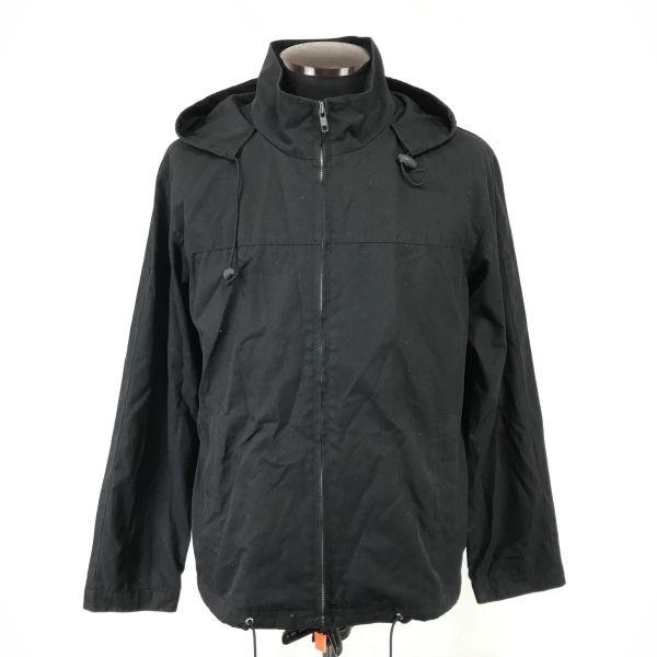 SHIPS 2way Zip-Up Mountain Parka Men’s Size 2 M Black Detachable Hood Outer Jacket(USED)