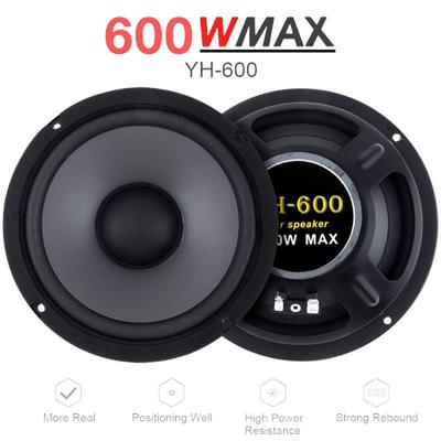 Altavoz Coaxial HiFi para Coche 600W Puerta de Vehículo Audio Automotriz Música Estéreo Subwoofer