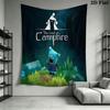 The Last Campfire Wall Hanging Printed Fabric Blanket Decorative Tapestries for Bedroom Living Room Home Decor