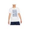 Nike Large Logo Print Crew Neck Casual Short Sleeve T-Shirt Men Tops White DD8406-101