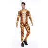Tier Leopard print Cosplay Kostüm Halloween PartyDisguise Overall Für Frauen Männer Bodys Dress Up
