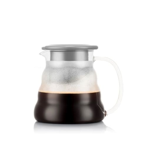 

BODUM MELIOR Coffee Server/Teapot with Filter Jug, 600ml, 80th Anniversary Limited Edition, Gray, for Coffee, Black Tea, Green Tea, Chinese Tea, Herba
