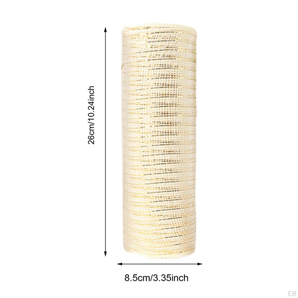 10 Yard Christmas Ribbon Mesh Roll for Crafting And Gift Wrapping