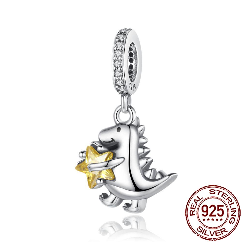 New Charms Copper Cat Dog Flamingo Chameleon Axolotl Animal Beads Fit Bracelet Necklace Women Diy Jewelry