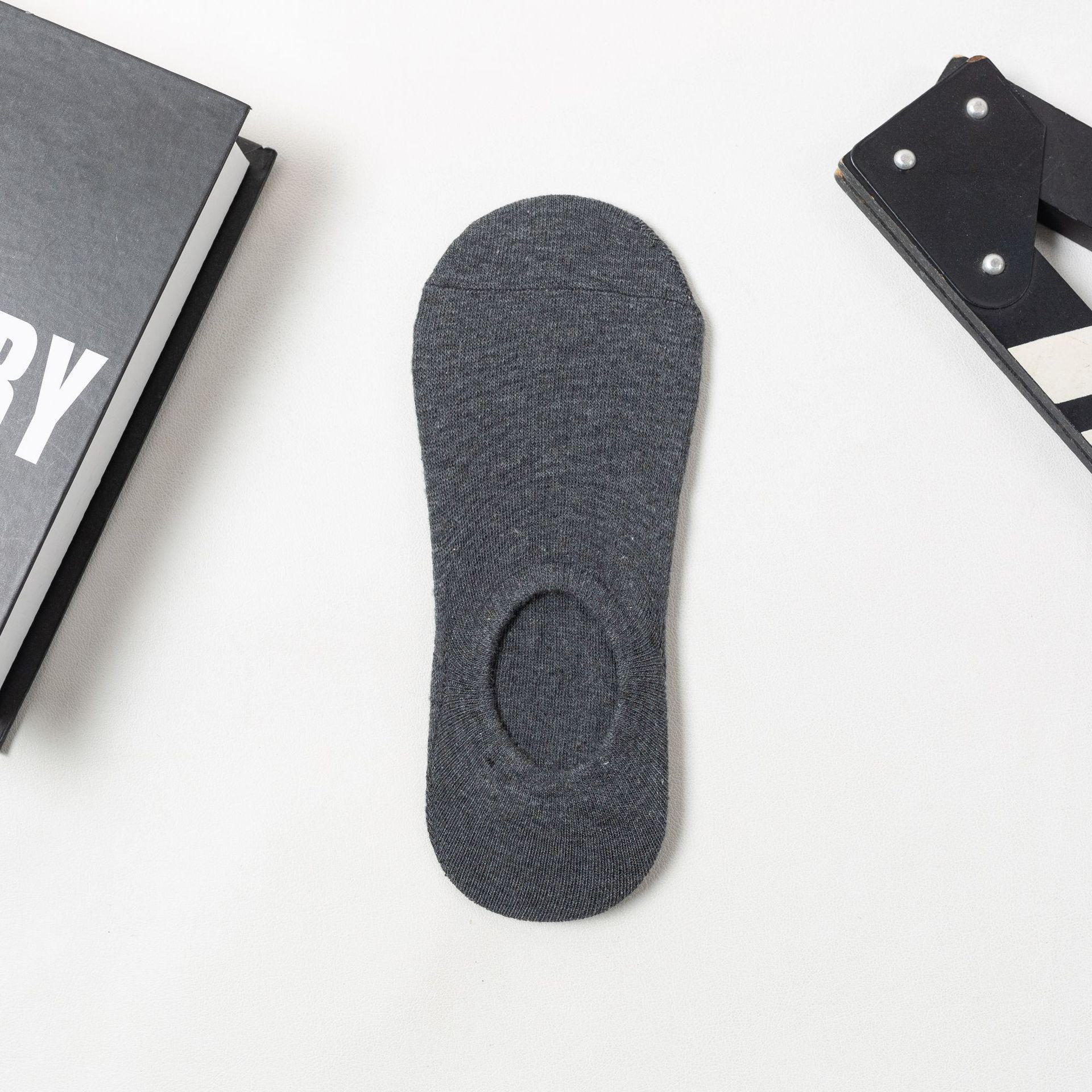 

Мужские невидимые нескользящие летние носки — дышащие, дезодорирующие, с глубоким вырезом, с неглубоким горлом. темно-серого