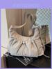 Fashion Korean Style Nylon Shoulder Bag With Drawstring Closure For Casual Daily Use