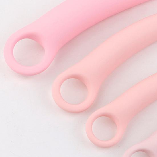 Durable Butt Stimulator Easy To Use Easy To Clean Pink Butt Plug Sex Toy for Hotel