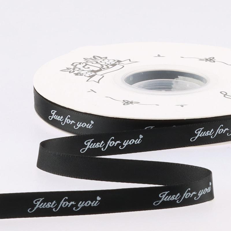 1cm Renkli Düğün Aşk Kurdeleleri Sadece Senin İçin Baskılı Polyester Kurdele Düğün Dekorasyonu İçin Romantik Hediyeler Paketleme Kurdeleleri