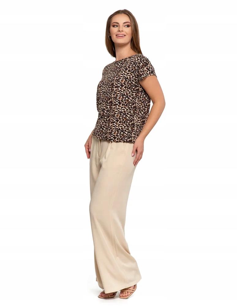 Women's Blouse with Short Sleeves, Comfortable, Elegant, Patterned MORAJ L PATT1