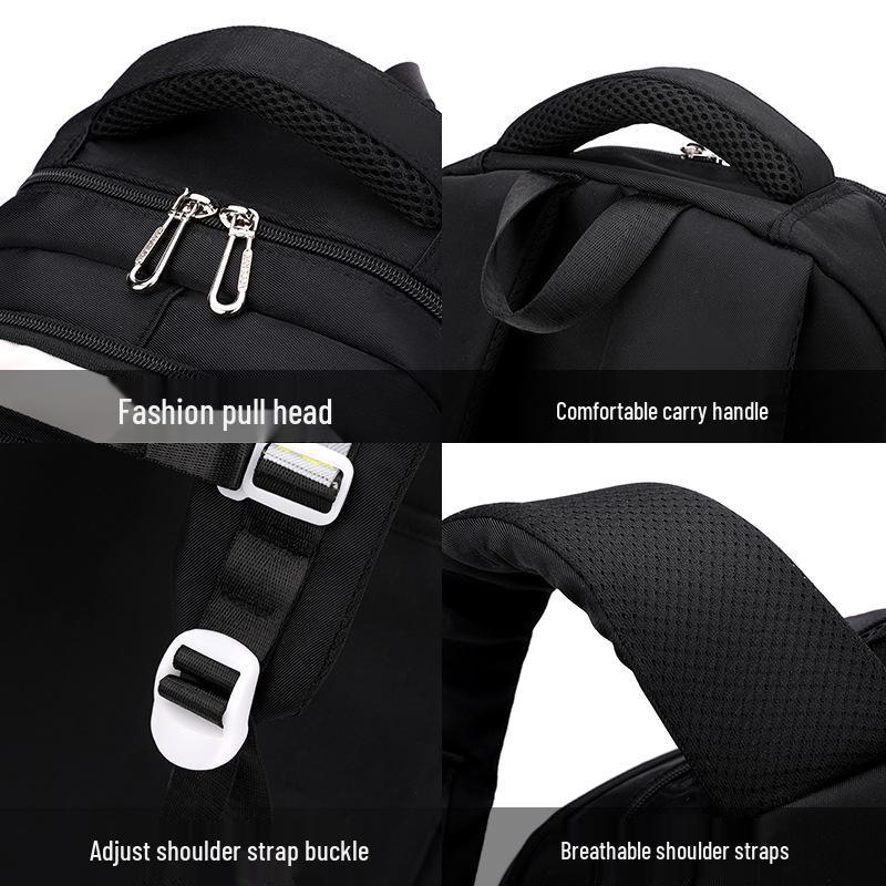 Natural Fish Design Trolley Backpack for Middle School Girls - Large Multi-Layer Capacity